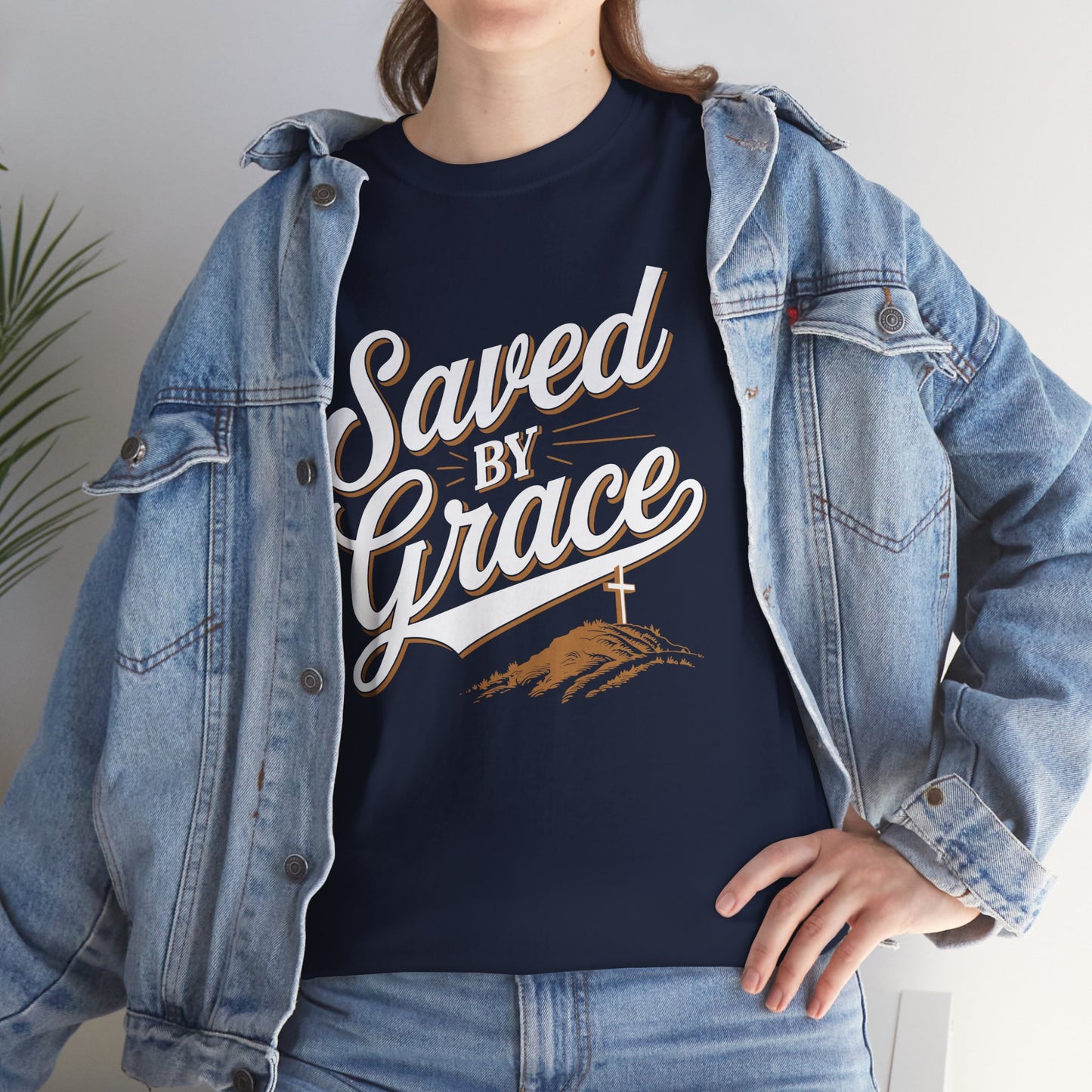 "Saved by Grace" Unisex Heavy Cotton Tee