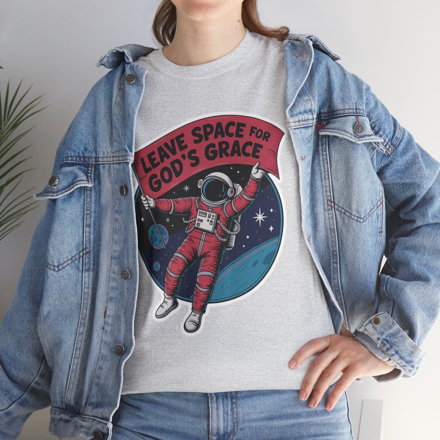 "Leave Space" Unisex Heavy Cotton Tee