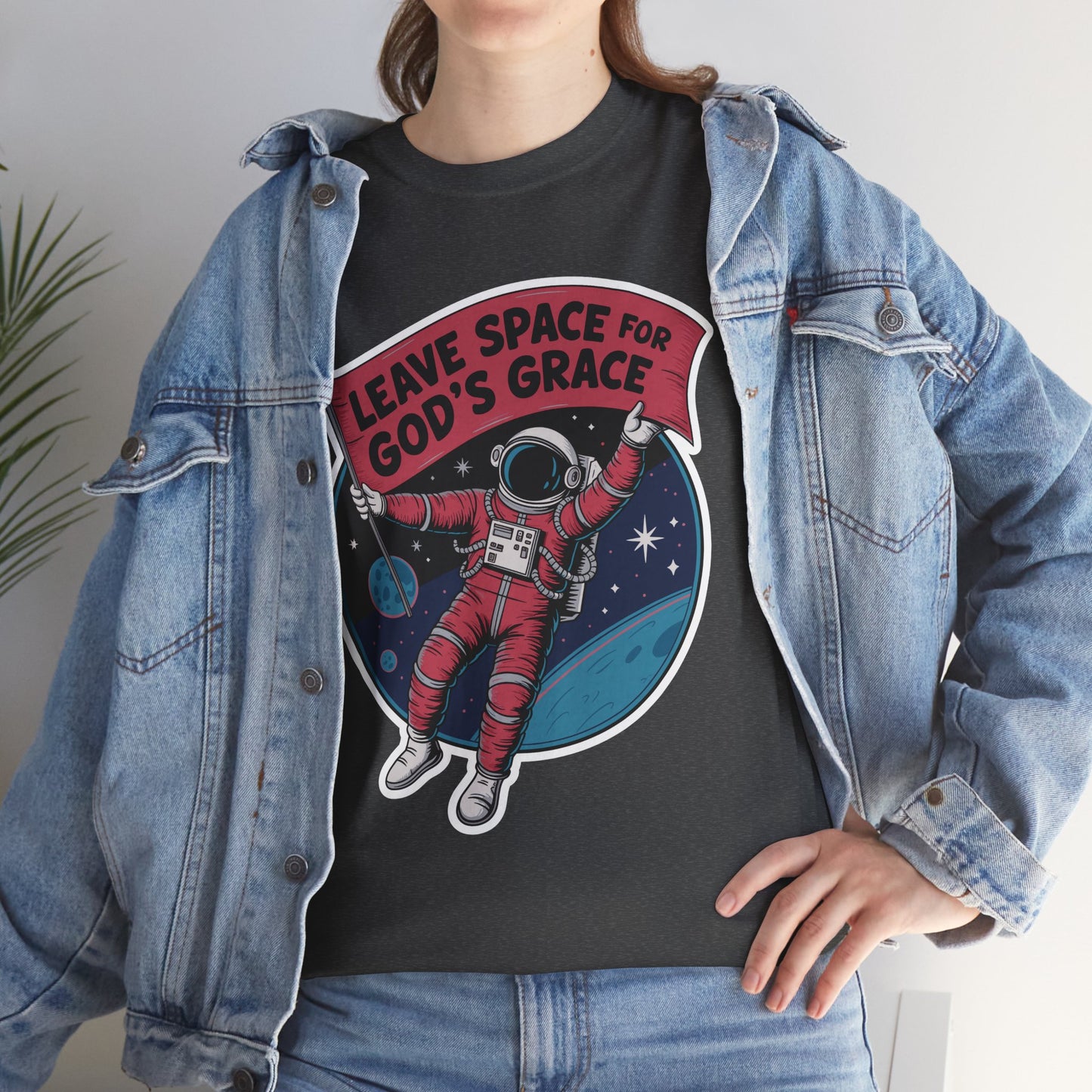 "Leave Space" Unisex Heavy Cotton Tee