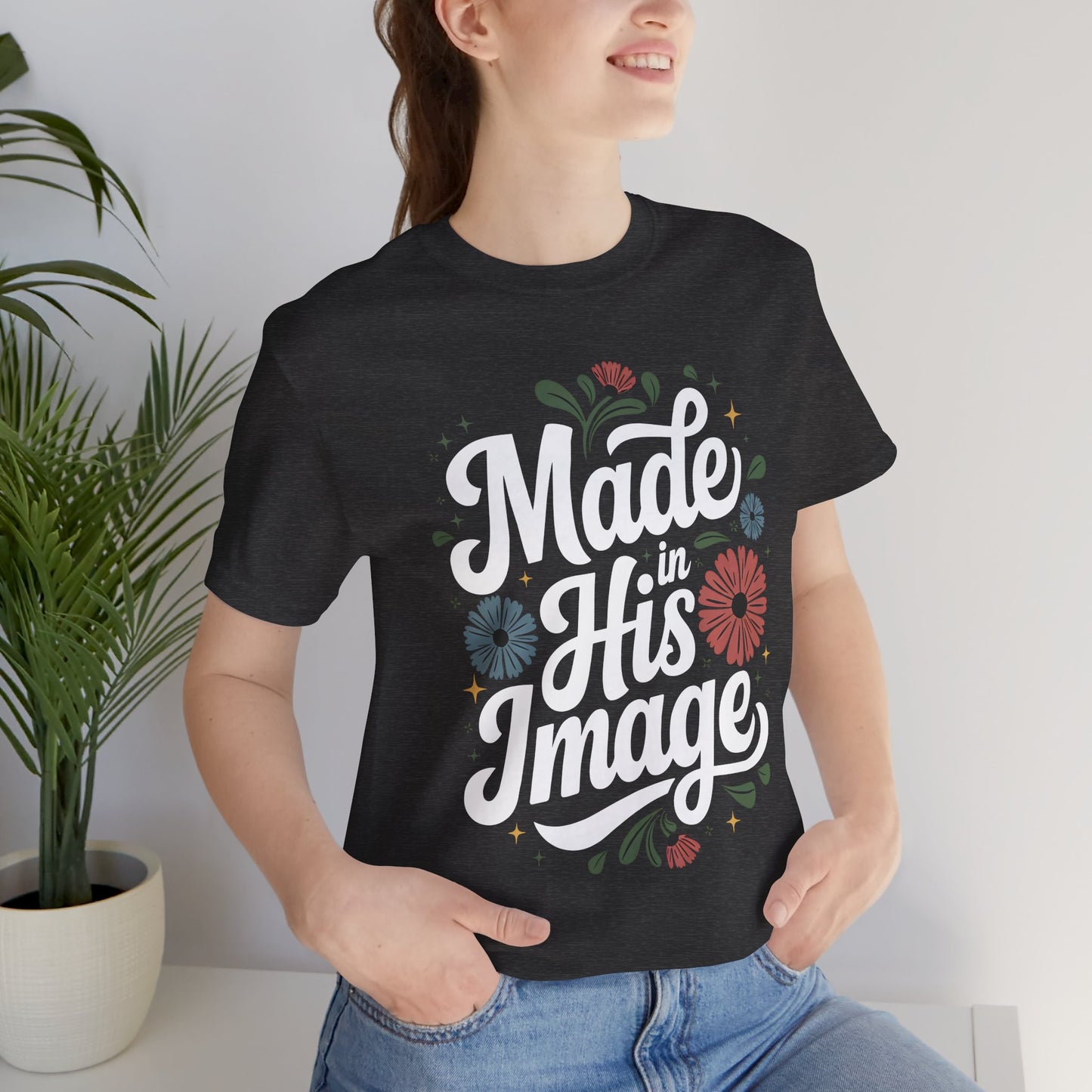 "In His Image" Women's Jersey Short Sleeve Tee